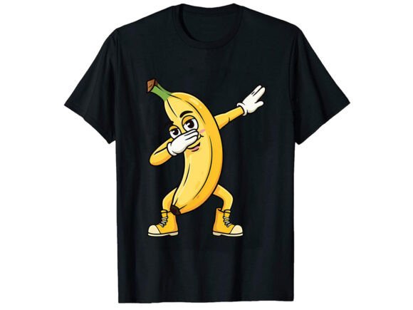 Funny Banana Dabbing Graphic for T-Shirt Designs