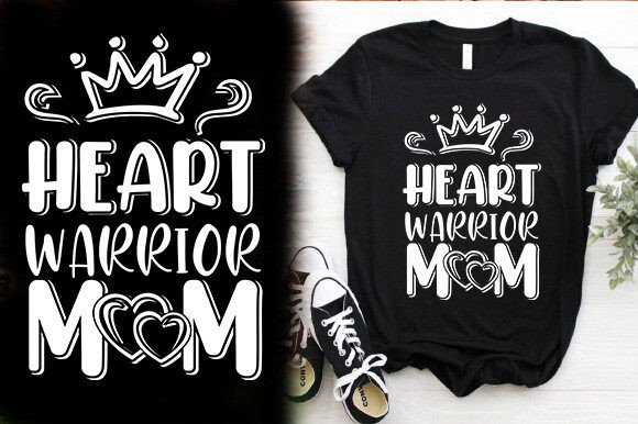 Heart Warrior Mom T-Shirt Graphics & Design Review