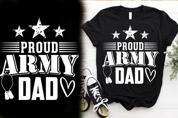 PROUD ARMY DAD TSHIRT DESIGN: Graphics & T-Shirt Designs Review
