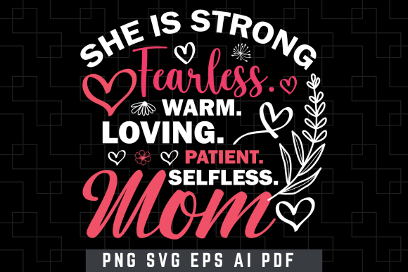 She is Strong Mother s Day SVG: A Designer s Real-Stitch Review